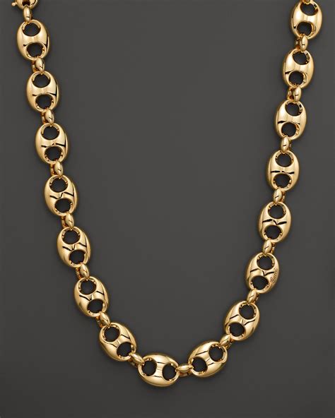 gucci marinor 14kt gold 18 chain|Gucci marina chain necklace.